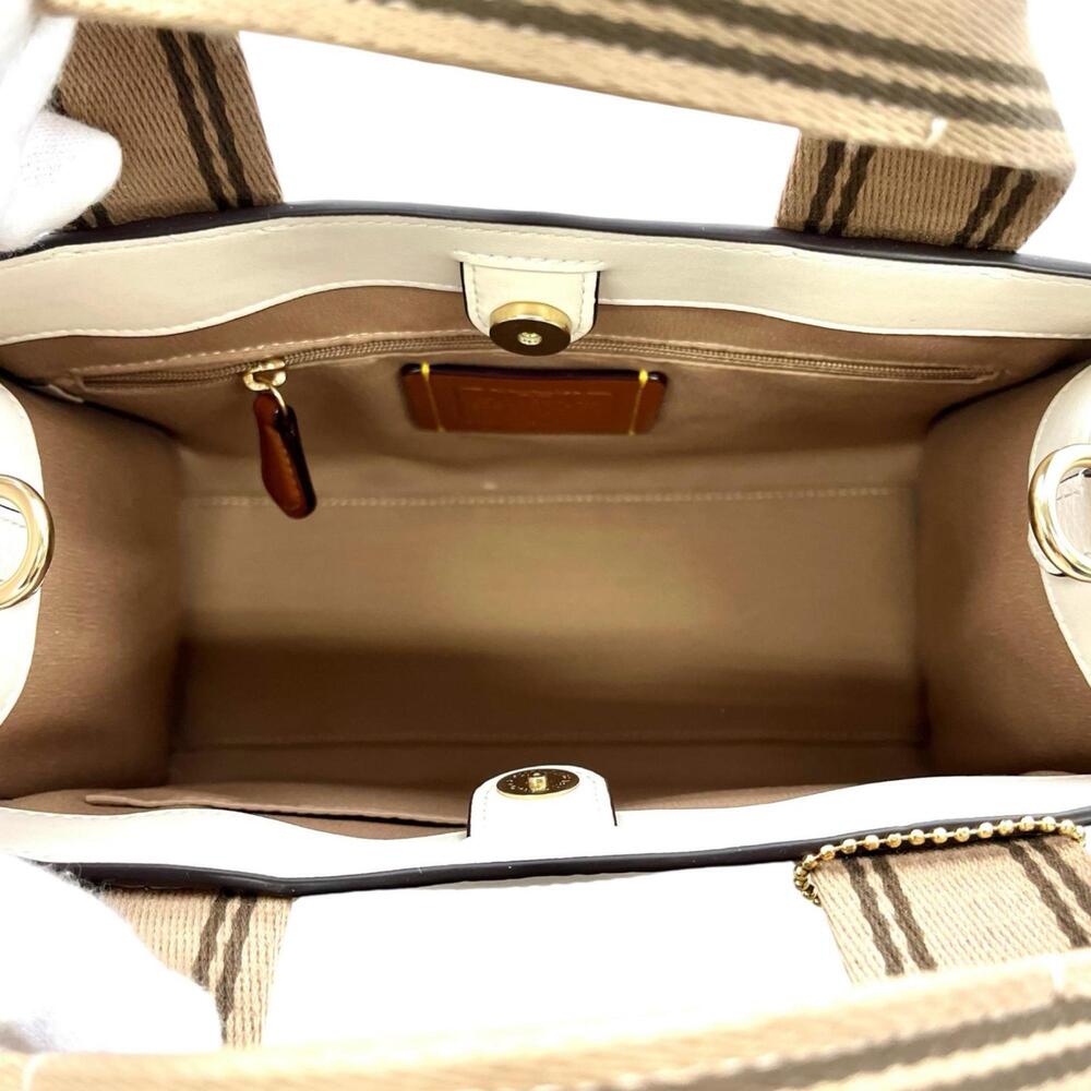 Coach Smith Tote Bag 24 2-way Shoulder CBH14IMCAH Leather Chalk Multi Women's... - Picture 6 of 10